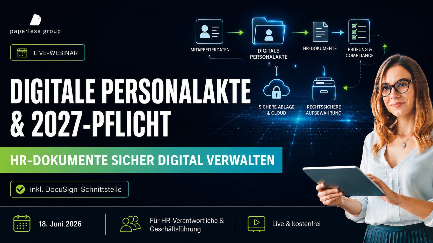 Live Webinar digitale personalakte und 2027-pflicht Live Webinar digitale personalakte und 2027-pflicht