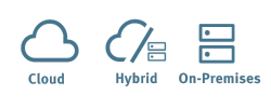 Cloud Hybrid Onpremises Icons alle zusammen