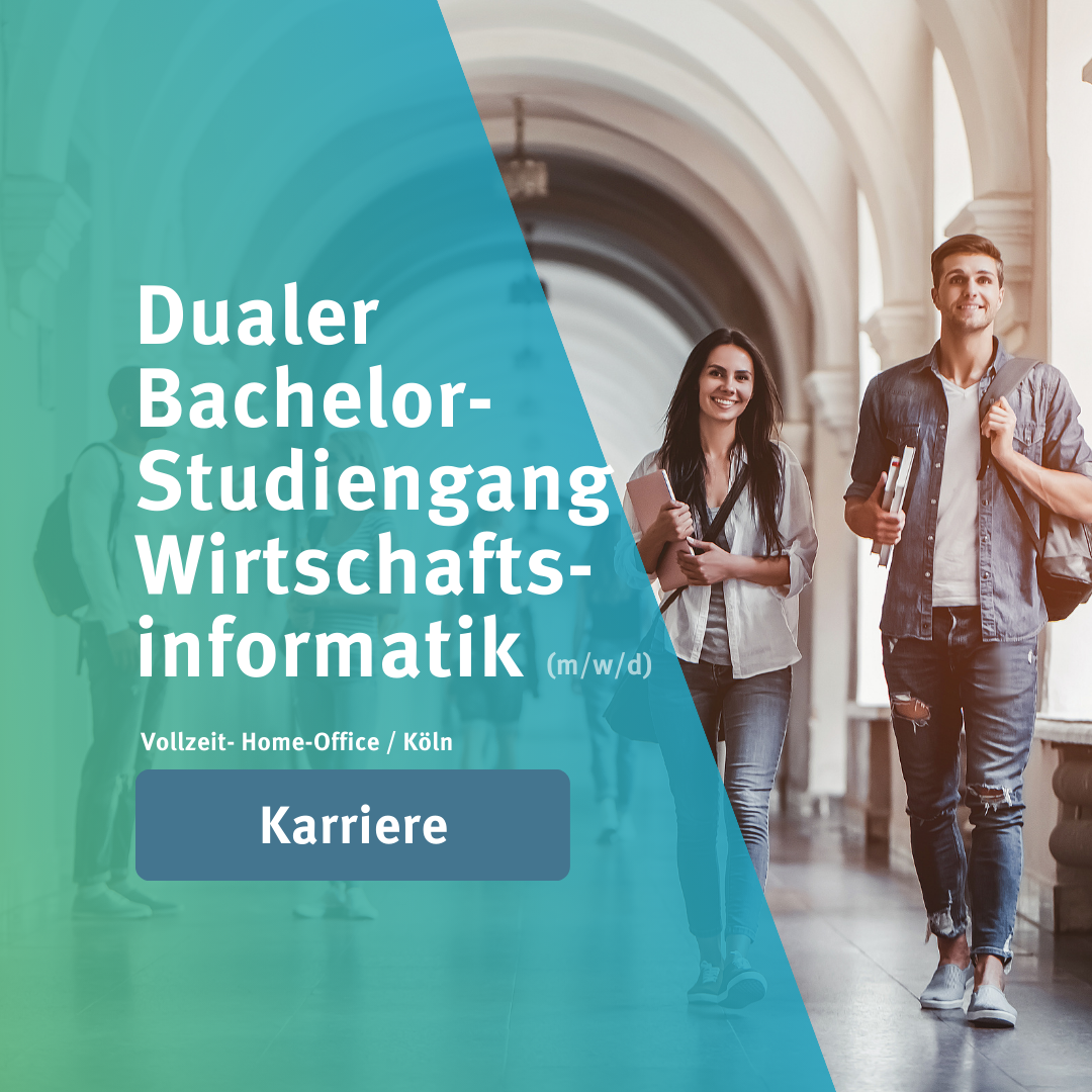 Dualer  Bachelor- Studiengang  Wirtschafts- informatik Stellenanzeige