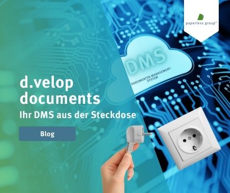 Das d.velop documents DMS ist eine Dokumentenmanagement-Software, die das papierlose Büro ermöglicht.